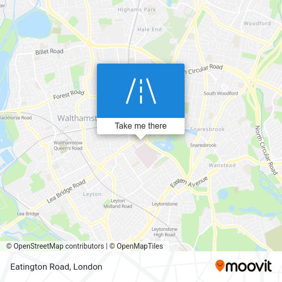 Eatington Road map