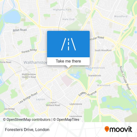 Foresters Drive map