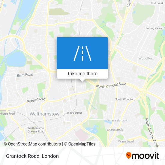Grantock Road map