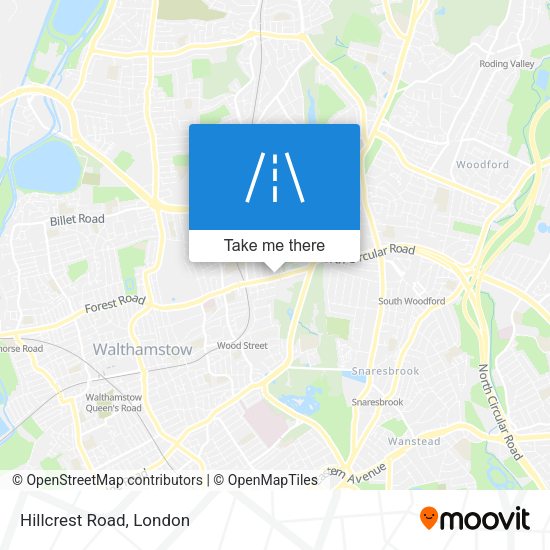 Hillcrest Road map