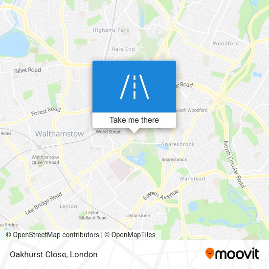 Oakhurst Close map
