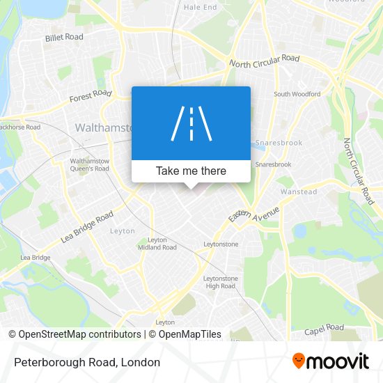 Peterborough Road map