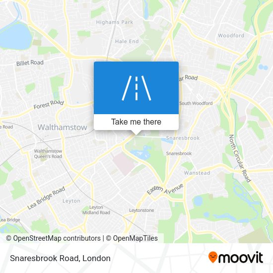 Snaresbrook Road map
