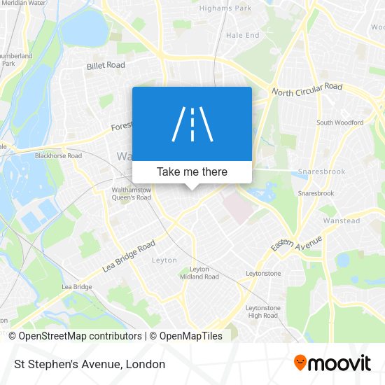 St Stephen's Avenue map