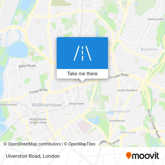 Ulverston Road map