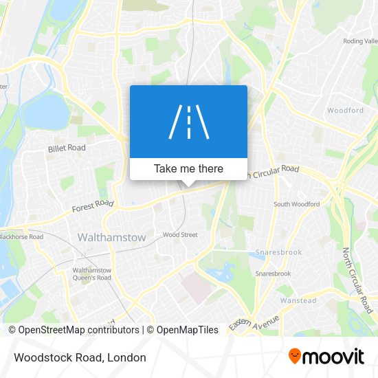 Woodstock Road map