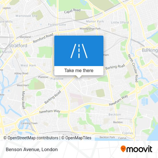 Benson Avenue map