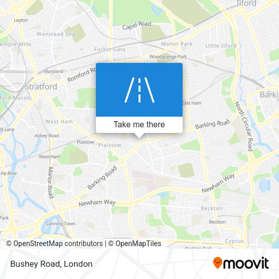 Bushey Road map