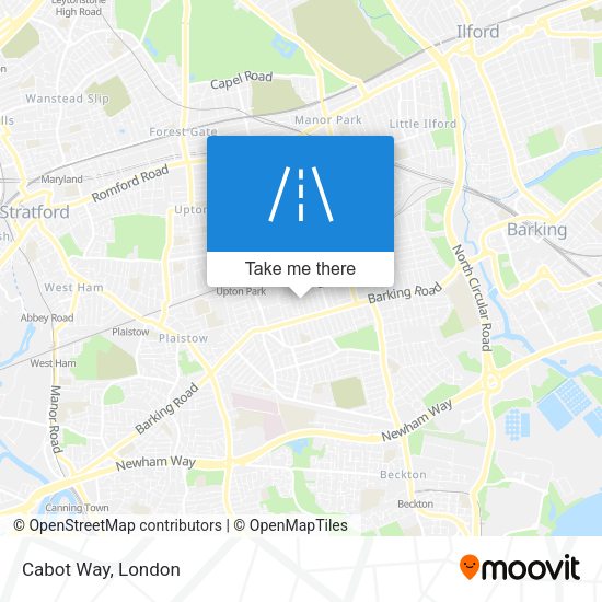 Cabot Way map