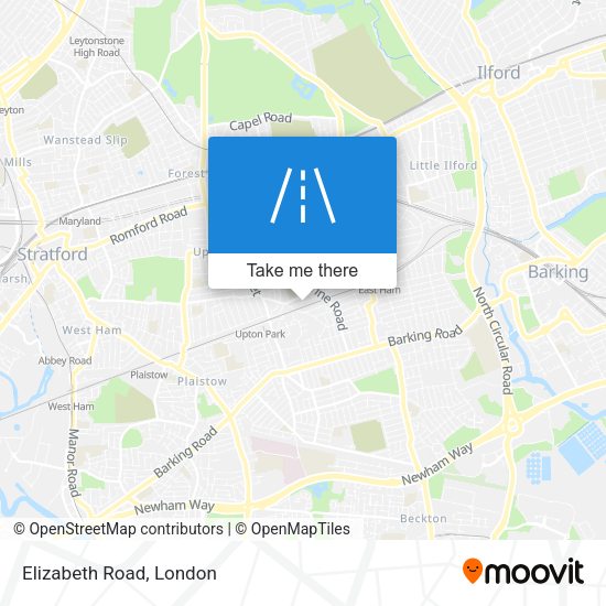 Elizabeth Road map