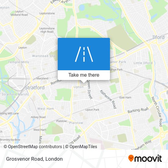 Grosvenor Road map