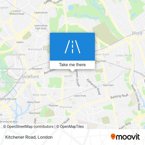 Kitchener Road map