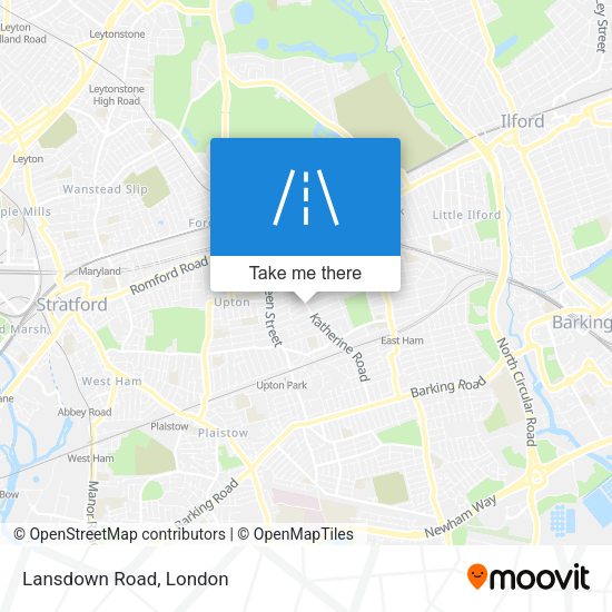 Lansdown Road map
