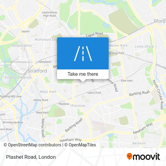 Plashet Road map
