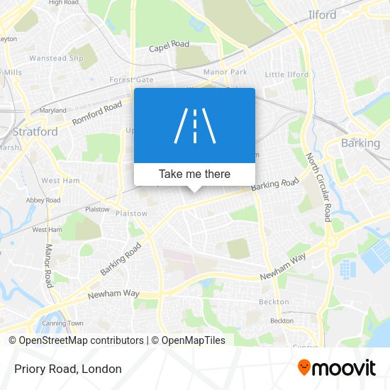 Priory Road map