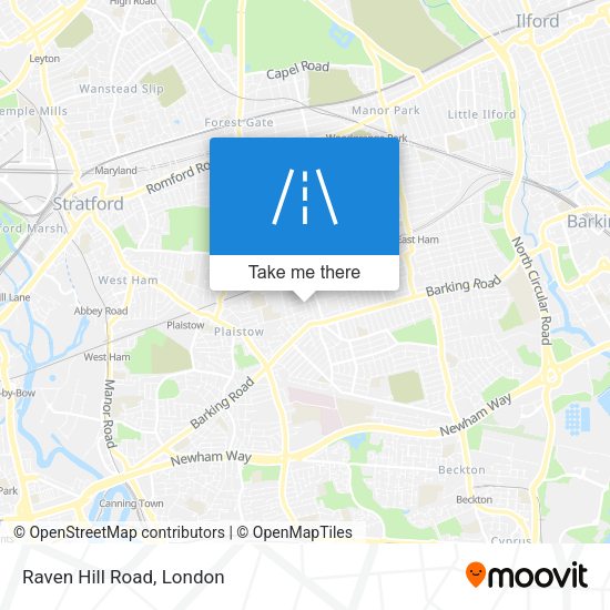 Raven Hill Road map