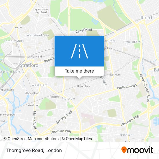 Thorngrove Road map