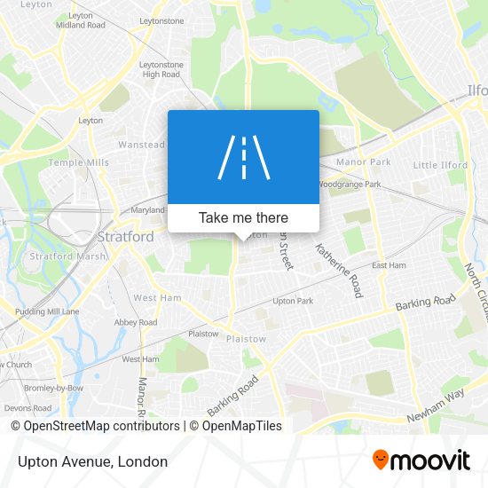 Upton Avenue map