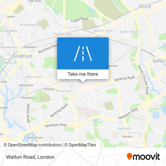 Walton Road map