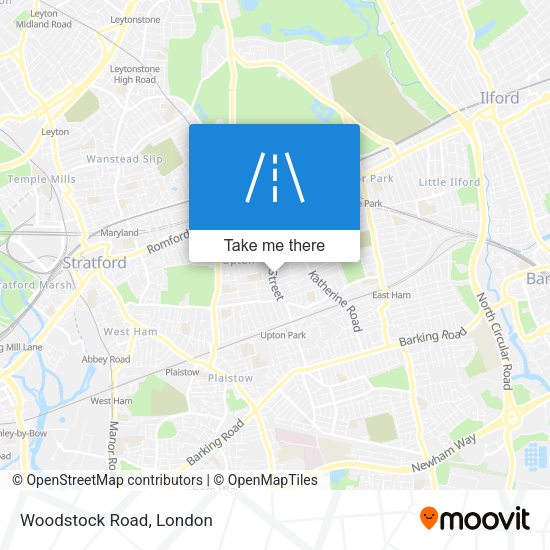 Woodstock Road map