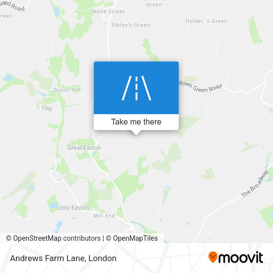 Andrews Farm Lane map