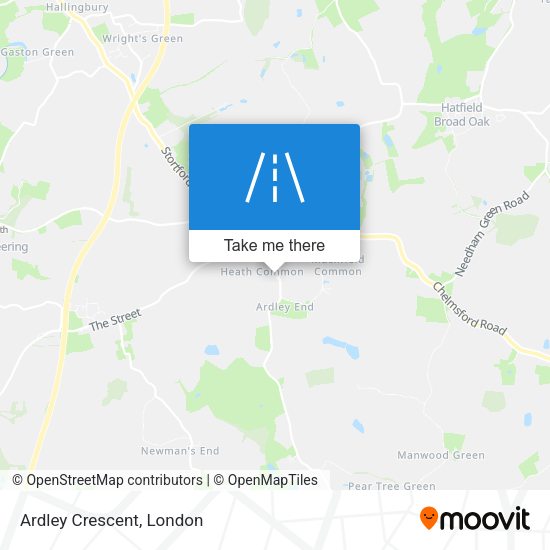 Ardley Crescent map