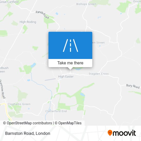 Barnston Road map