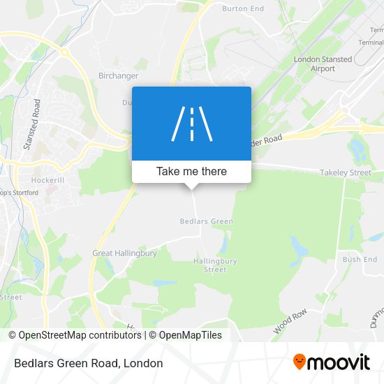 Bedlars Green Road map
