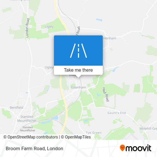 Broom Farm Road map