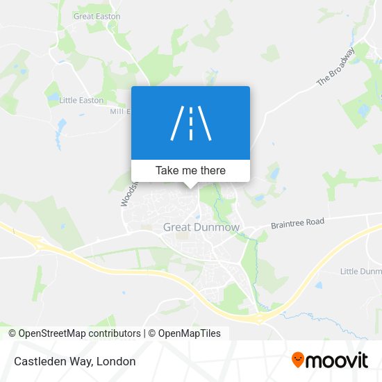 Castleden Way map