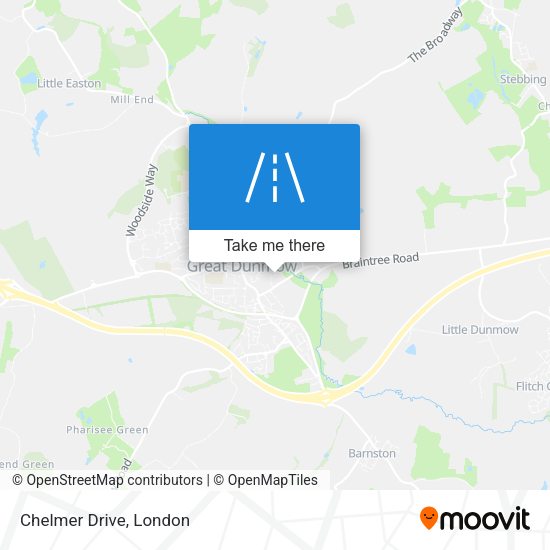 Chelmer Drive map