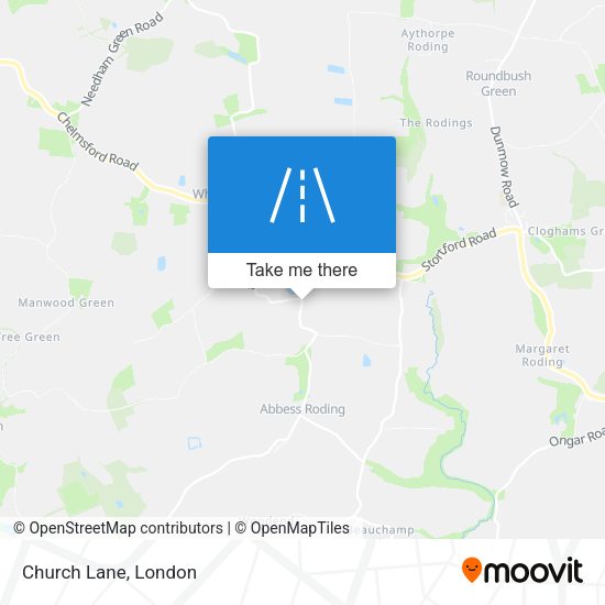Church Lane map