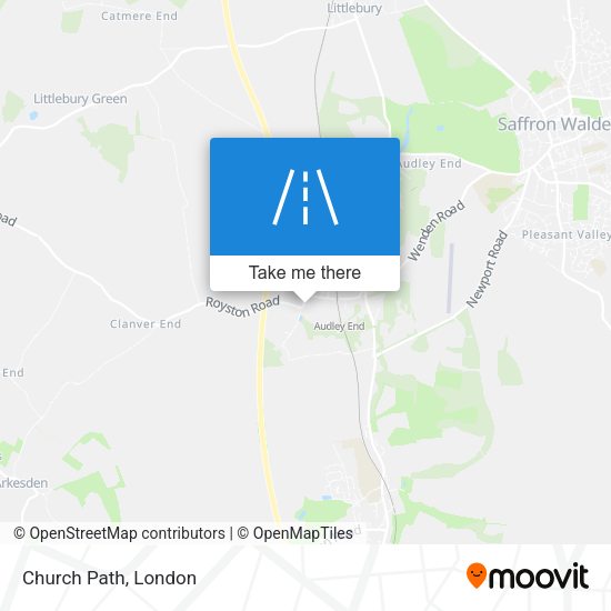 Church Path map