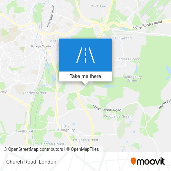 Church Road map