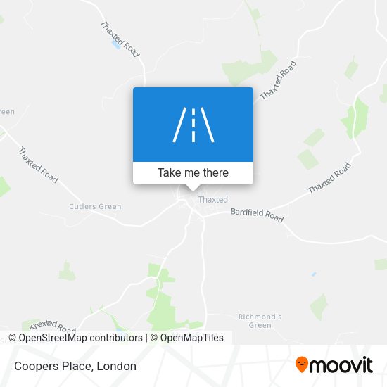 Coopers Place map
