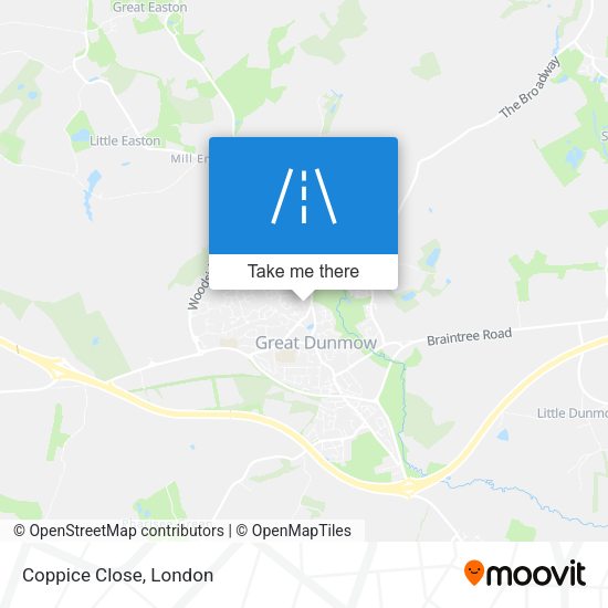 Coppice Close map