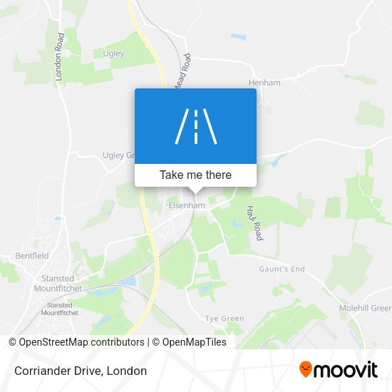 Corriander Drive map