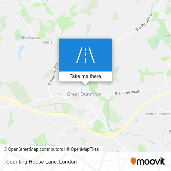 Counting House Lane map