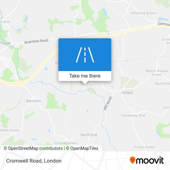 Cromwell Road map