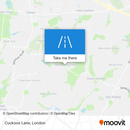 Cuckoos Lane map