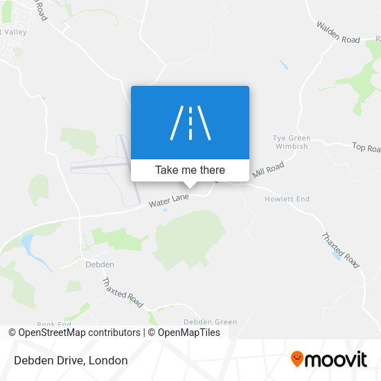Debden Drive map