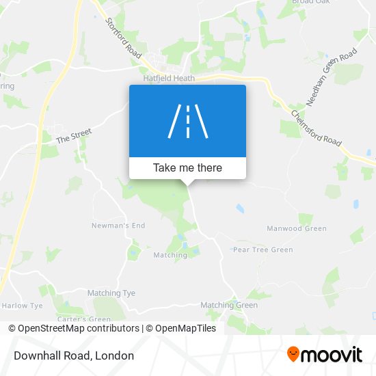 Downhall Road map