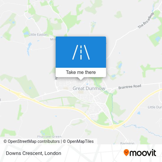 Downs Crescent map