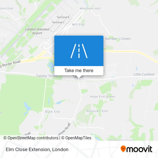 Elm Close Extension map