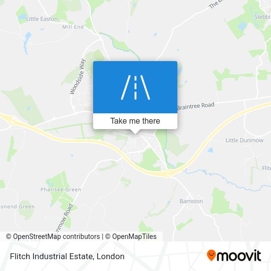 Flitch Industrial Estate map