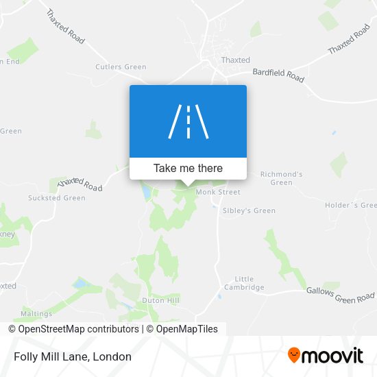 Folly Mill Lane map
