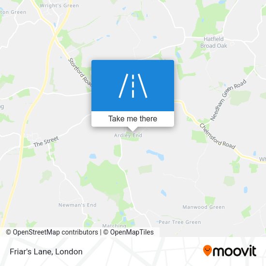 Friar's Lane map
