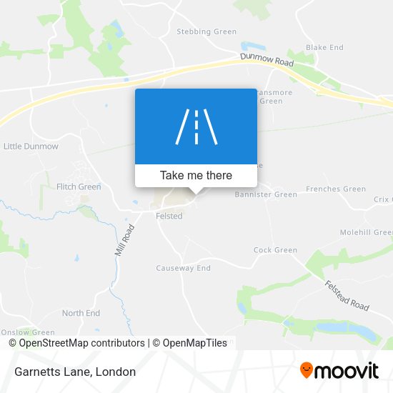 Garnetts Lane map