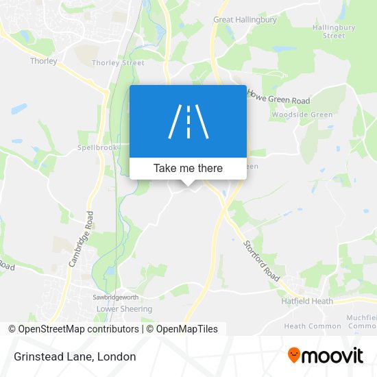 Grinstead Lane map