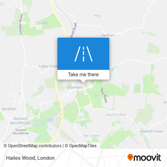 Hailes Wood map